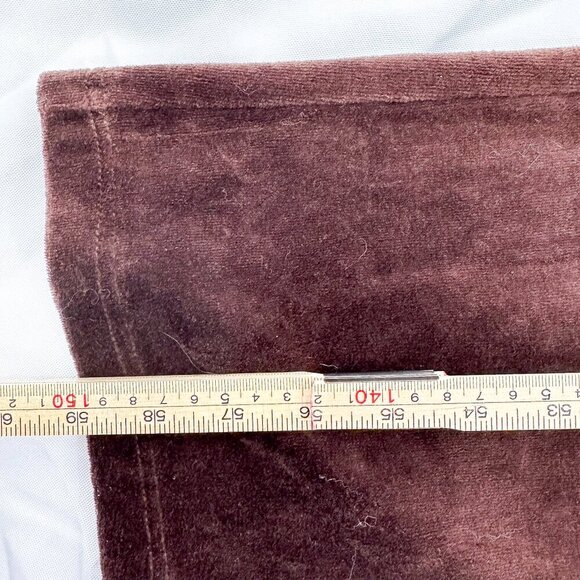 BROWN VELVET ZIP UP TRACK SUIT SIZE SMALL - Picture 8 of 8